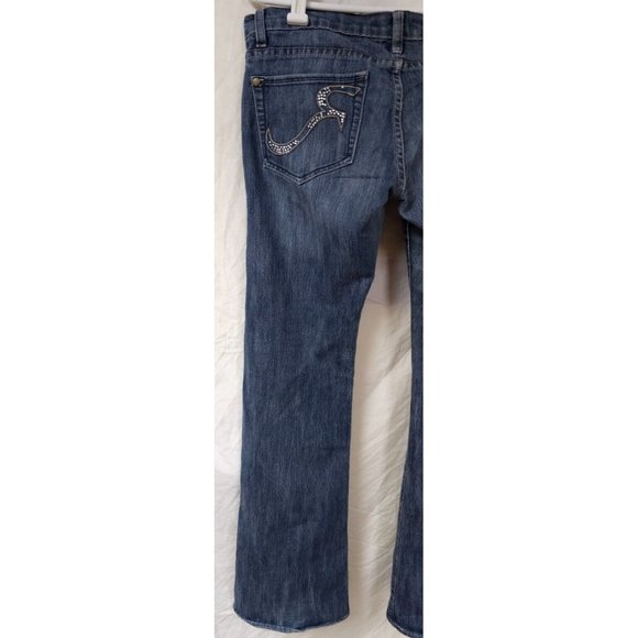Rock & Republic Kasandra 32x31 Bootcut Low Rise Stretch Embellished Jeans - Picture 8 of 16